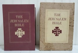 1966 The Jerusalem Bible w/ Slipcase Red Hardcover Doubleday Edition Jrr Tolkien - £57.53 GBP