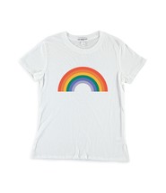 SUBURBAN RIOT Big Kid Girls Rainbow Tee,White,Large - £28.24 GBP