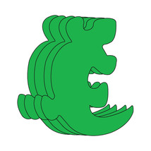 Creative Shapes Etc 4.5 x 4 in. Small Single Color Creative Cut-Out Geck... - $26.98