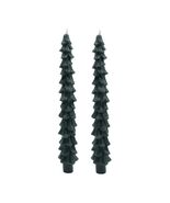 Christmas Tree Shape 11&quot; Taper Candles, Unscented, Green, 2 Count - $43.51 CAD