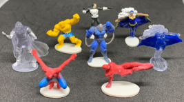 Lot of 8 Superhero Villain Marvel Tree House Zerboz Heroics Mini Micro Figure - £18.19 GBP