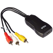 RCA RCA Composite Adapter, Black 7.60&quot; x 4.90&quot; x 1.00&quot; - £43.15 GBP