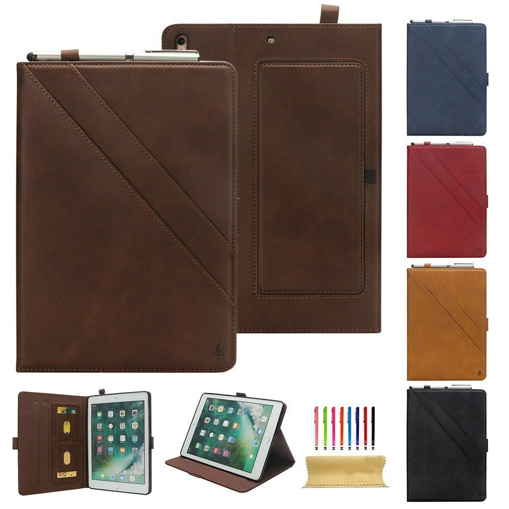 Auto Wallet Case Stand Flip Cover For iPad Mini/Pro 10.5/5 6th Gen 9.7/Pro 12.9