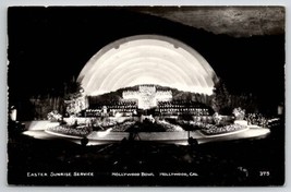 Hollywood Bowl Easter Sunrise Service California RPPC Postcard X21 - $5.95