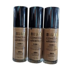 Lot of 3 Milani Conceal Perfect 2-in-1 Foundation Concealer Natural Tan 09A NEW - £13.62 GBP