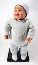 Vintage 1999 MY TWINN BABIES 19&quot; Inch Poseable Baby Doll Blonde Hair Blu... - £71.93 GBP