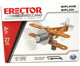 Erector by Meccano Bolts Construction Kit Mini Bi-Plane New - £3.74 GBP