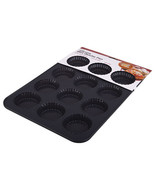 Daily Bake Silicone 12-Cup Mini Quiche Pan - Charcoal - £36.71 GBP