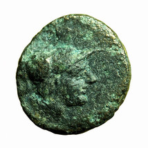 Ancient Greek Coin Chersonesos Thrace AE10mm Athena / Barley Grain 03816 - £20.85 GBP