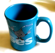 Hershey&#39;s Kisses Coffee Mug Large Cup 16oz Ceramic Hot Chocolate Blue - £8.58 GBP