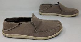 Olukai Akahai Canvas Slip On Casual Shoes Tan Men’s Size 9 M / 42 10329-1313 - £25.21 GBP