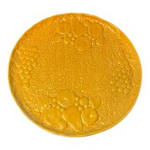 Fábricas Neto Gomes Majolica Fruit Charger Plate Yellow Portugal 13.5” E... - $30.60