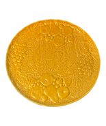 Fábricas Neto Gomes Majolica Fruit Charger Plate Yellow Portugal 13.5” E... - $30.60
