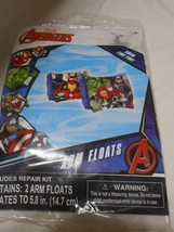 New Marvel Avengers Arm Floats Swim Time Fun Includes Repair Kit 2 Water Wings - £7.08 GBP