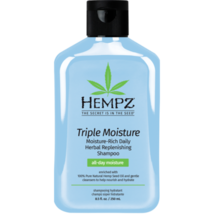 HEMPZ Triple Moisture Herbal Replenishing Shampoo with 100% Pure Hemp Seed Oil - £21.07 GBP+