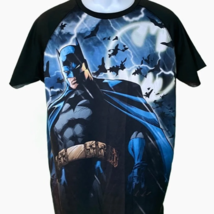 Batman Short Sleeve Pullover Polyester T-Shirt Large - £7.29 GBP