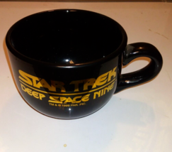 Star Trek DEEP SPACE NINE Coffee Mug, Black Ceramic. Original from 1999. - £11.24 GBP