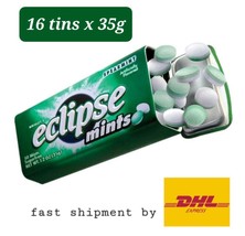 Eclipse Mints Breath Freshner Sweet Candy Spearmint Flavor  x16 tins -  ... - £86.65 GBP