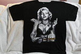 Marilyn Monroe Tequila Money Tattoo T-SHIRT Shirt - £9.08 GBP