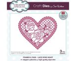 Creative Expressions Sue Wilson-Frames &amp; Tags Craft Die-Lace Rose Heart,... - £14.05 GBP