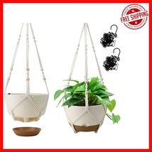 Versatile 10-Inch Self-Watering Hanging Planters - Includes Two Stylish ... - $854.77 MXN