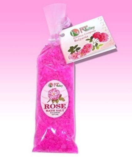 ROSE VALLEY BATH SALTS WITH BULGARIAN ROSE ESSENTIAL OIL &amp; POMORIE LYE 1... - $3.95