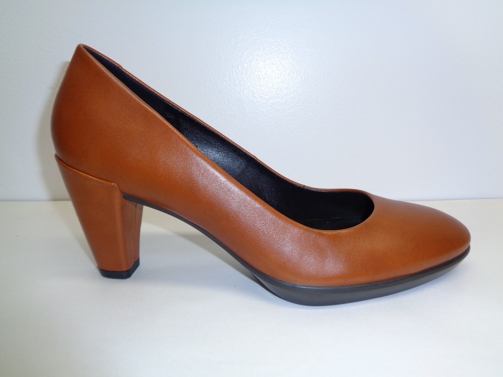 Primary image for Ecco Size 5 to 5.5 Eur 36 SHAPE 55 Brown Leather Heels Pumps New Womens Shoes