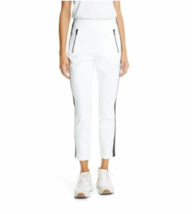 Rag &amp; Bone Pants Simone White Ankle High Rise Zipper Side Stripe Sz 12  ... - £92.16 GBP