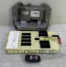 2004 BMW X5 3.0 4x4 DME ECU EWS Key Immobilizer Ignition Set 7536649 image 7