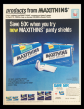 1984 Maxithins Unscented Panty Shields Circular Coupon Advertisement - £14.80 GBP
