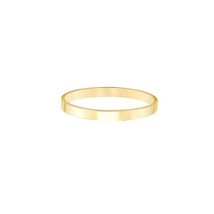 14K Solid Gold Wedding Engagement Band Plain Ring - Size 6, 7, 8 - Yellow 2MM - £148.53 GBP