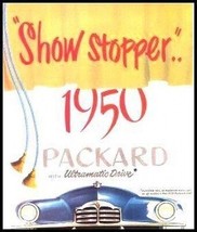 1950 Packard Show Stopper Brochure, Ultramatic Drive, Original Near MINT - £16.83 GBP