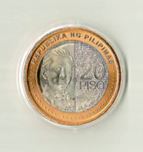 Philippines 2020 20 Piso bimetallic coin,  Gem UNC.  # 1 - $9.89