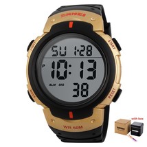SKMEI Men Sports Watches Chronos Countdown Men&#39;s Watch Waterproof LED Digital Wa - £40.65 GBP