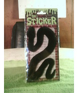 Vintage Gel Sticker Window Clinger Black Snake Made In China Unopened - £7.87 GBP