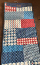 Tommy bahama Quilted Table Runner Americana Red White Blue 14”x72” - £31.81 GBP