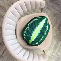 Calathea pillow / Calathea leaf / Calathea medallion / prayer plant pillow - $35.00