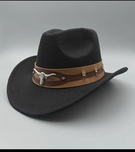 Cowboy Hat for Men Outback Cowgirl Hat Rode Felt Fedora  Hat - $24.00