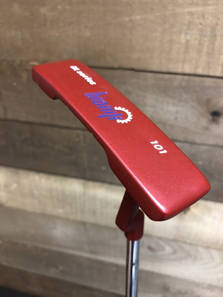 DEMO RH Short Men&#39;S Bionik 101 Red Golf Putter Blade Style 34 Inches 541... - $58.75