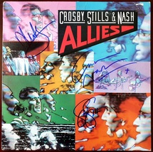 Crosby, Stills &amp; Nash all 3 Autographed Allies Album COA #GN26894 - £715.29 GBP