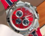 Reloj de cuarzo Maurice Lacroix AI1018-SS001-530-6 Aikon con esfera roja... - $758.43
