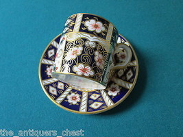 Royal Crown Derby England coffee cup and saucer Staffordshire orig [85] - $89.10