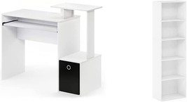 Furinno Econ Multipurpose Home Office Computer Writing Desk,, Tier, White - £99.68 GBP