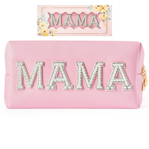 Mother&#39;s Day Gifts for Mom Women Her, Preppy Patch MAMA Pearl Rhinestone Letter - £19.42 GBP