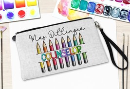 School Counselor Name Pouch, School Counselor Pencil Case, Counselor Gif... - £12.52 GBP