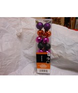 Halloween Miniature Ornaments Black, Orange or Purple Set of 16 with Str... - $163.27 MXN
