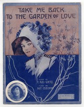 Take Me Back To the Garden Of Love 1911 Lillian Jeanette Antique Sheet Music  - $29.28