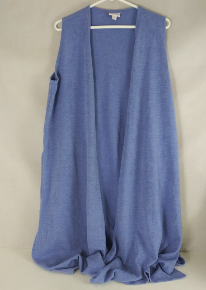 NWT Lularoe Joy Lavender Sleeveless Duster Vest Size Medium - $15.83