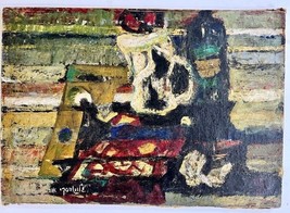 Eva Glugovsky, Vintage Abstract Impasto Oil Painting, Signed, 45 x 65 cm - £91.92 GBP