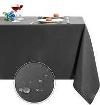 Rectangle Table Cloth Oil Proof Spill Proof and Water Resistance Microfiber Tabl - £27.07 GBP